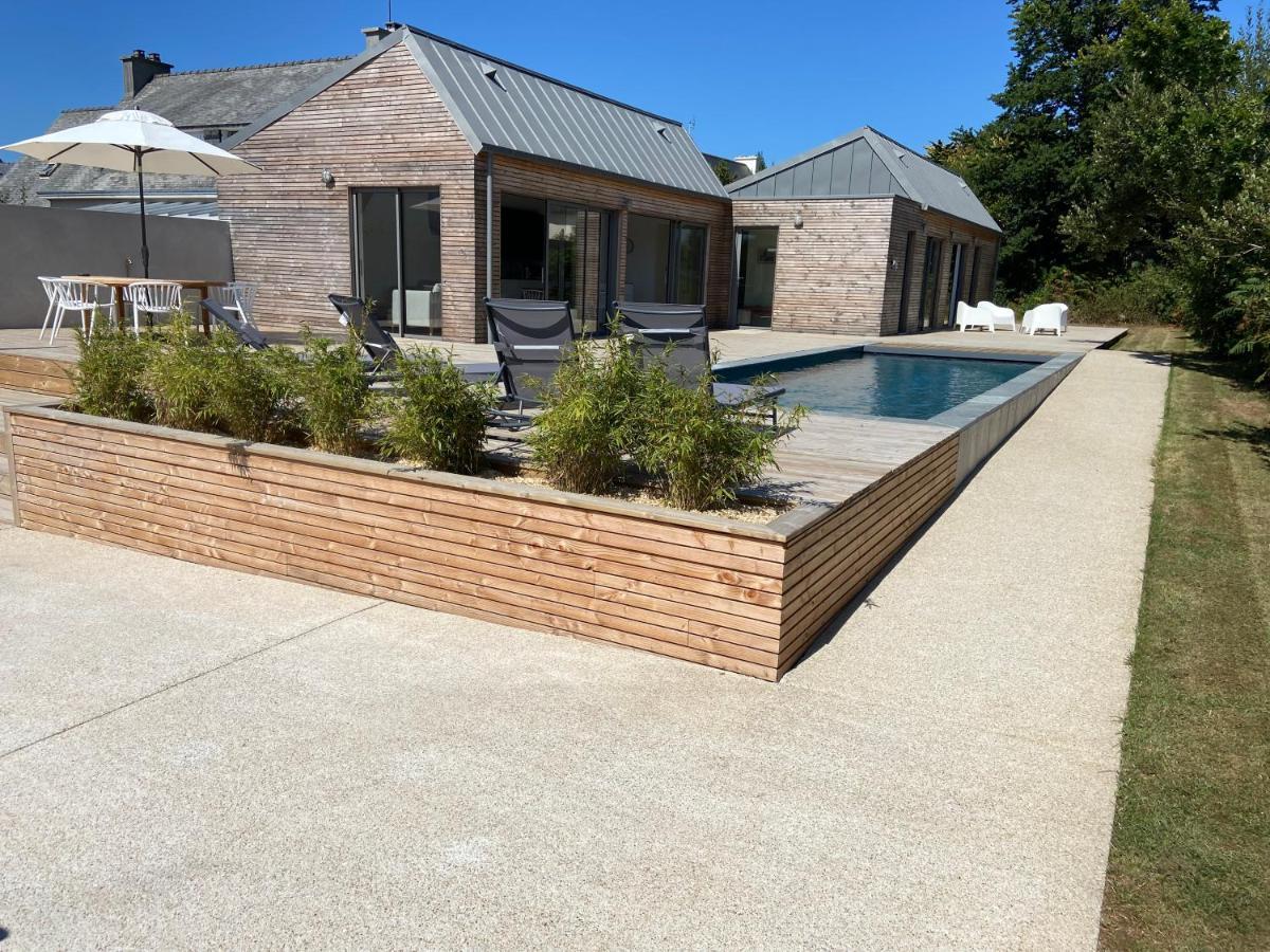 Magnifique villa avec piscine, à 5 min des plages Landunvez Exterior foto